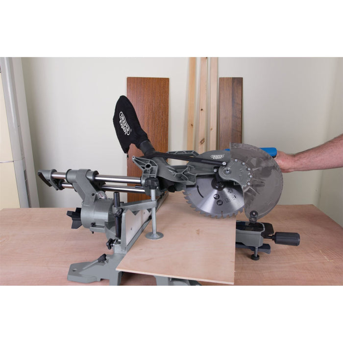 Draper Double Bevel Sliding Compound Mitre Saw, 255mm, 2000W 79899 Draper - Town Tools 