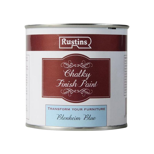 Rustins Chalky Finish Paint Blenheim Blue 250ml Rustins - Town Tools