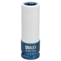 Sealey Alloy Wheel Impact Socket 17mm 1/2"Sq Drive SX03017