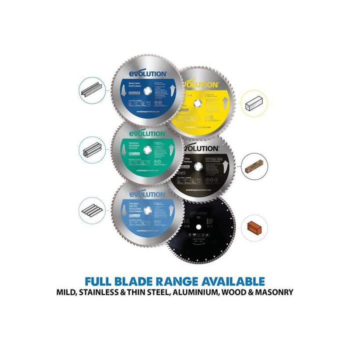 Evolution S355CPS Industrial Chop Saw 2200W 240V Evolution - Town Tools