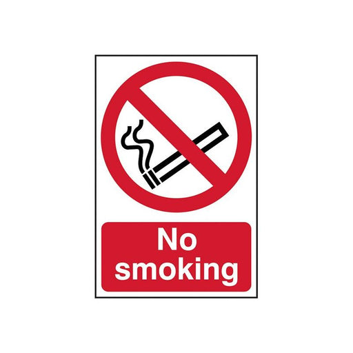 Scan No Smoking - PVC Sign 200 x 300mm Scan - Town Tools