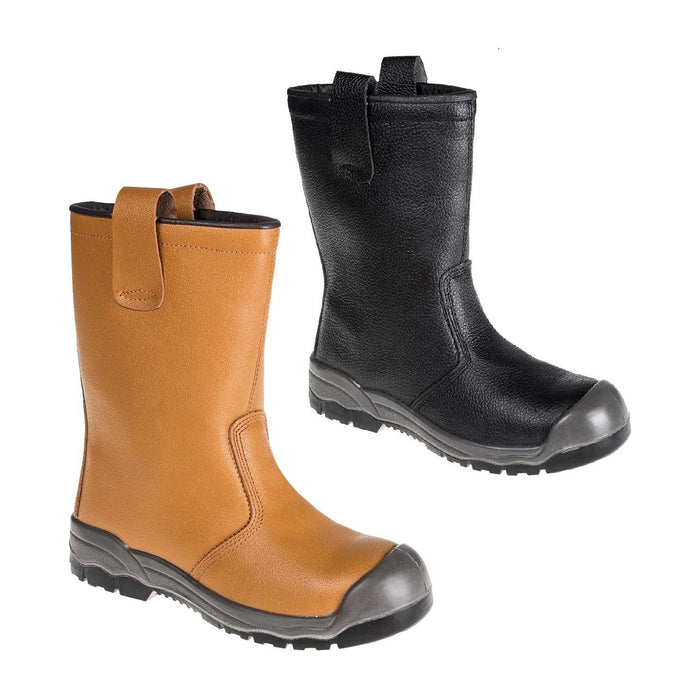 Portwest Steelite Rigger Boots S1P CI - Tan - UK 7 Portwest - Town Tools 