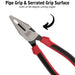 Teng Tools Heavy Duty Combination Plier TPR Grip 190mm Teng Tools - Town Tools 