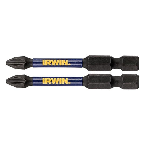 Irwin® Impact Pro Performance Screwdriver Bits PH2 57mm (Pack 2) IRWIN® - Town Tools