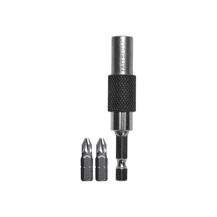 Faithfull 15° Flexi Bit Holder 75mm & PZ2(x2) Bits Faithfull - Town Tools