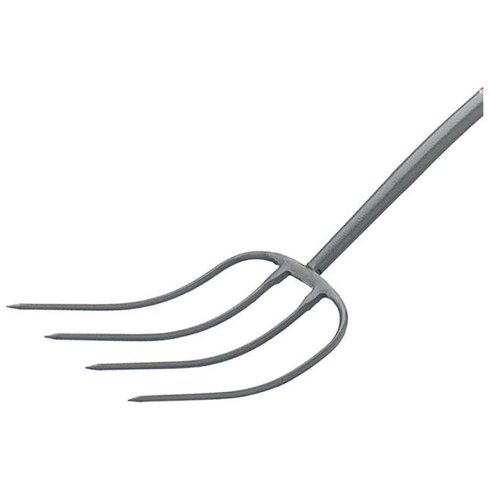 Bulldog All-Metal 4-Prong Manure Fork T-Handle Bulldog - Town Tools