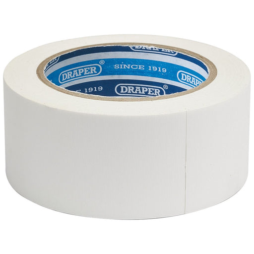 Draper Duct Tape Roll, 30m x 50mm, White 49431 Draper - Town Tools 