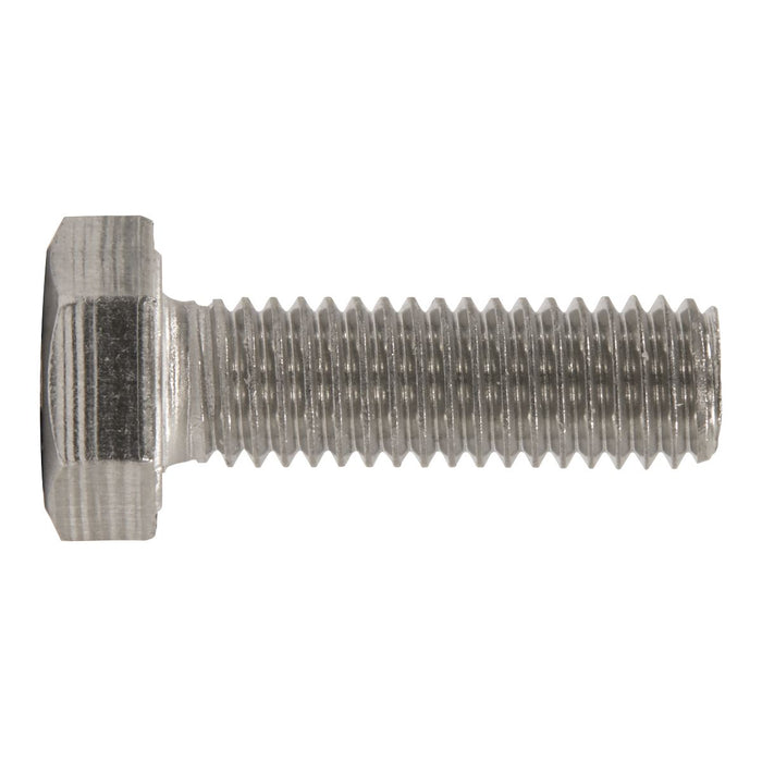 Sealey Stainless Steel Hex Head Set Screw DIN 933 - M8 X 25 A2 - Pack of 50 Sealey - Town Tools 