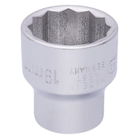 Draper Elora Bi-Hexagon Socket, 3/8" Sq. Dr., 19mm 25953
