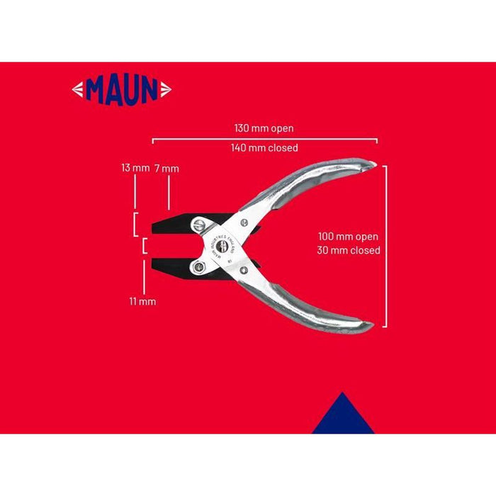 Maun Flat Nose Pliers, Smooth Jaws 140mm Maun - Town Tools