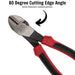 Teng Tools Heavy Duty Side Cutting Plier TPR Grip 165mm Teng Tools - Town Tools 