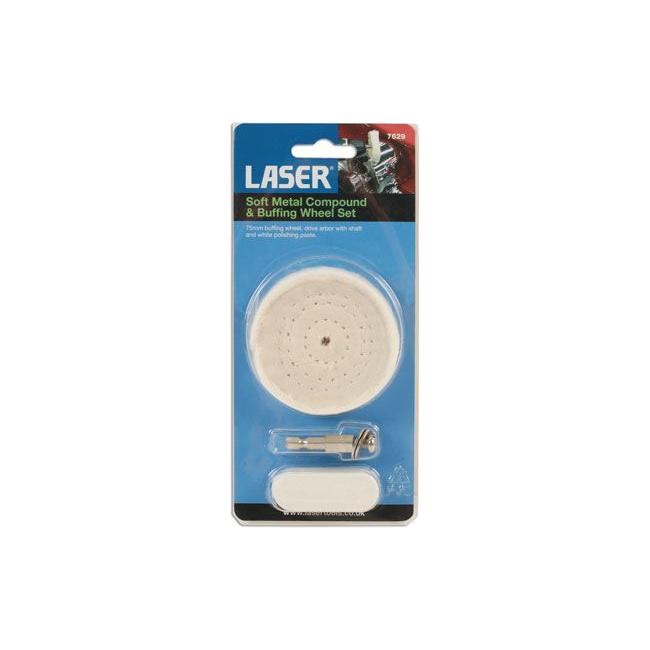 Laser Soft Metal Compound and Buffing Wheel Set 7629 Laser - Town Tools 