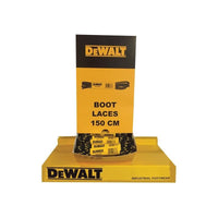 Dewalt Power Tools Polyester/Cotton Boot Laces 150cm In Dispenser (60 Pairs)