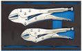 Draper Self Grip Plier Set in 1/4 Drawer EVA Insert Tray (2 Piece) 63191 Draper - Town Tools 