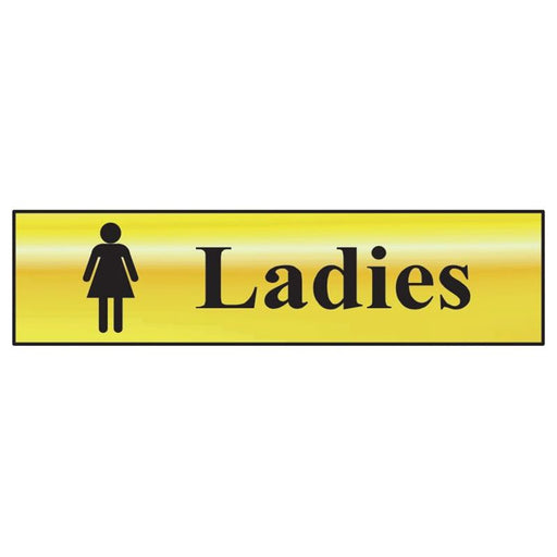 Scan Ladies - Polished Brass Effect 200 x 50mm Scan - Town Tools