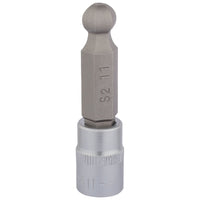 Draper Ball End Hexagonal Socket Bits, 3/8" Sq. Dr., 11mm 16294