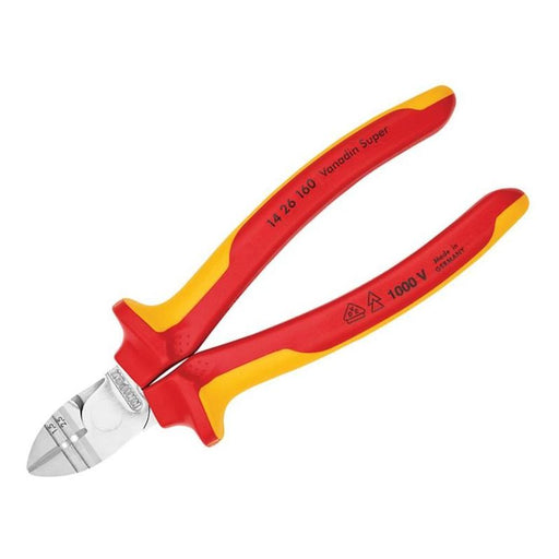 Knipex VDE Diagonal Insulation Stripper & Side Cutter 160mm Knipex - Town Tools