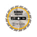 Dewalt Power Tools Cordless Construction Trim Saw Blade 136 x 10mm x 16T DeWALT Power Tools - Town Tools
