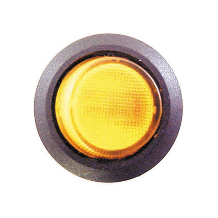 Wot-Nots Mini Round Switch - Amber Illuminated Pearl Automotive - Town Tools 