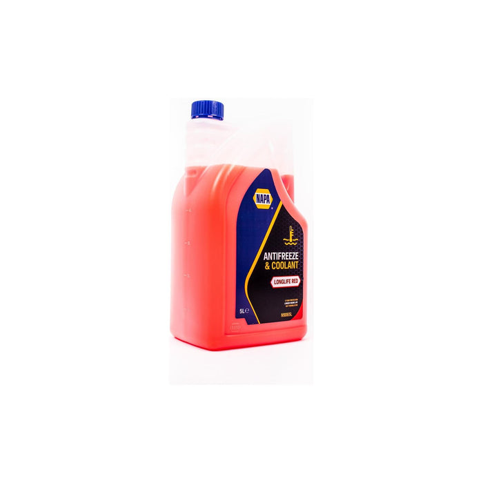 2x NAPA Red Antifreeze & Coolant Concentrate 5L Long Life Hi Spec 5 Litre NAPA - Town Tools 