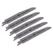 Sealey Reciprocating Saw Blade Multipurpose 150mm 5-8tpi Pack of 5 SRBRB611F Sealey - Town Tools 