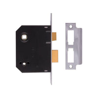 Union 2294 Mortice Bathroom Lock Polished Brass 76mm 3in Visi