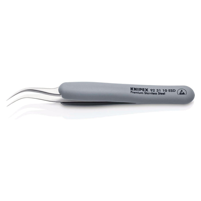 Draper Knipex 92 31 10 ESD Precision Tweezers with rubber handles ESD, 122mm Draper - Town Tools