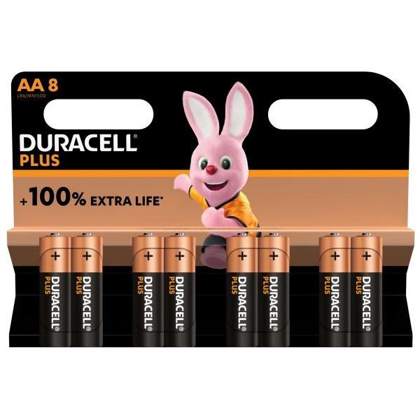 Duracell Plus Power Alkaline Aa Batteries - Pack Of 8 Duracell - Town Tools 