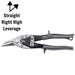 Teng Tools Tin Snip High Leverage Right/Straight Teng Tools - Town Tools 