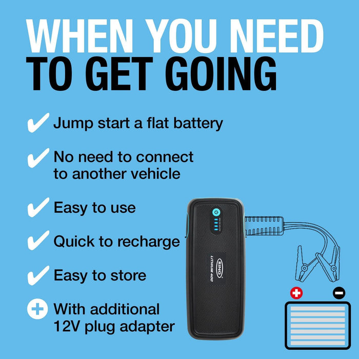 Ring Automotive RPPL400 high power lithium car jump starter power pack and 16800 Ring Automotive - Town Tools 