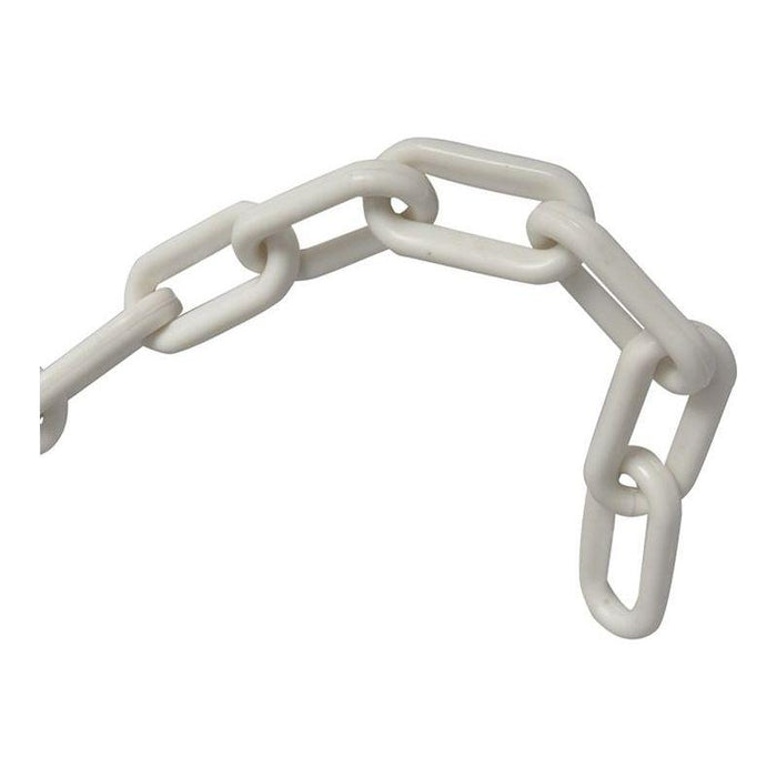 Faithfull Plastic Chain 8mm x 12.5m White Faithfull - Town Tools