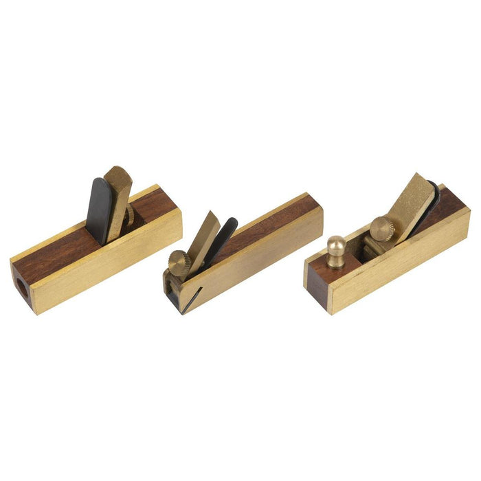 Sealey Mini Brass Plane Set 3pc MBP03 Sealey - Town Tools 