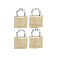 Master Lock Solid Brass 30mm Padlock 4-Pin - Keyed Alike x 4