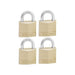 Master Lock Solid Brass 30mm Padlock 4-Pin - Keyed Alike x 4 Master Lock - Town Tools