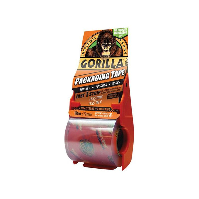 Gorilla Glue Gorilla Packaging Tape 72mm x 18m Dispenser Gorilla Glue - Town Tools
