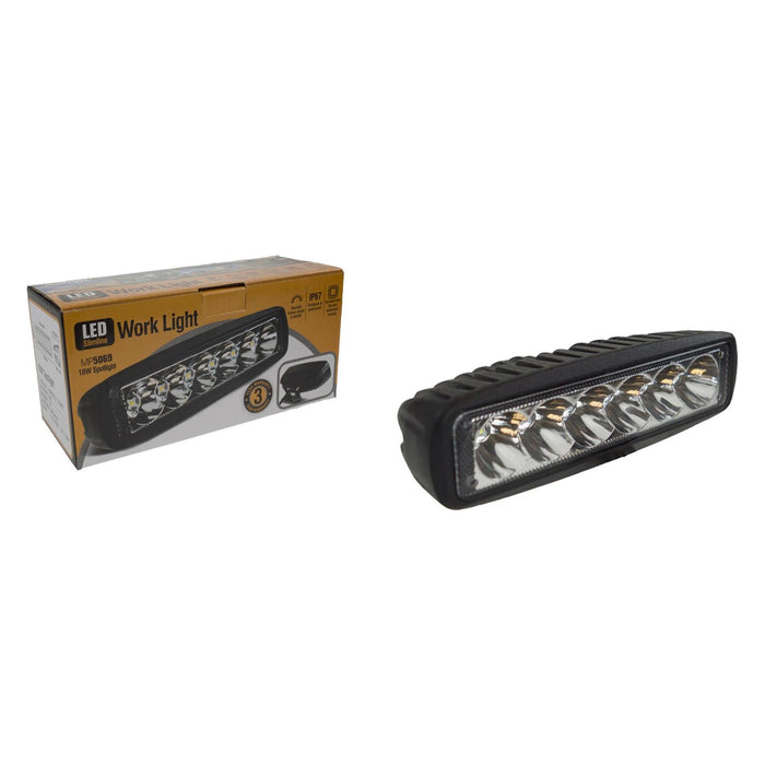 Maypole 5069 10-30v 6x3W SLIMLINE FLOOD LED Spot LAMP Floodlight Waterproof Maypole - Town Tools 