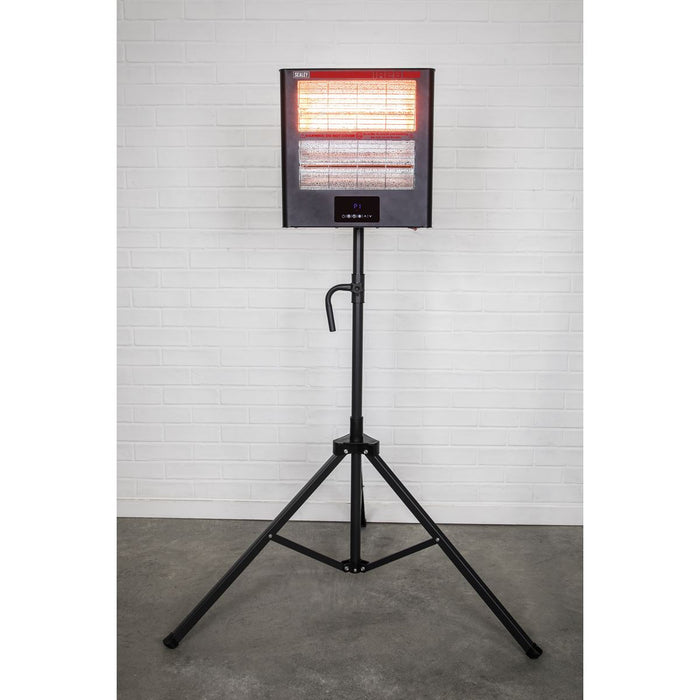 Sealey Infrared Quartz Heater with Tripod Stand 230V 1.4/2.8kW IR28CT Sealey - Town Tools 