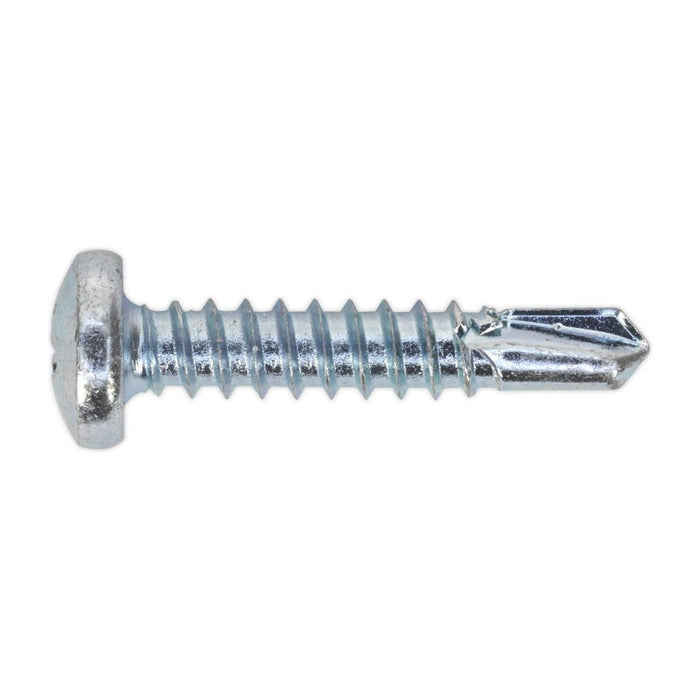 Sealey Self Drilling Screw 4.8 x 25mm Pan Head Phillips Zinc Pack of 100 Sealey - Town Tools 