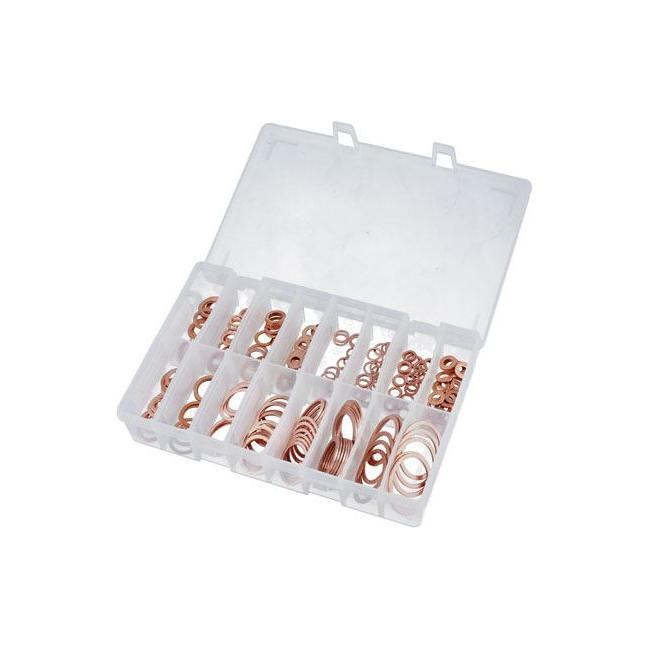 Connect Assorted Copper Sealing Washers Imperial Box 225pc 31870 Tool Connection - Town Tools 