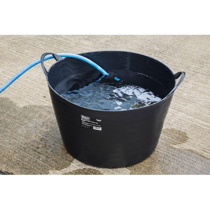 Sealey Heavy-Duty Flexi Tub 65L Black SFT65 Sealey - Town Tools 