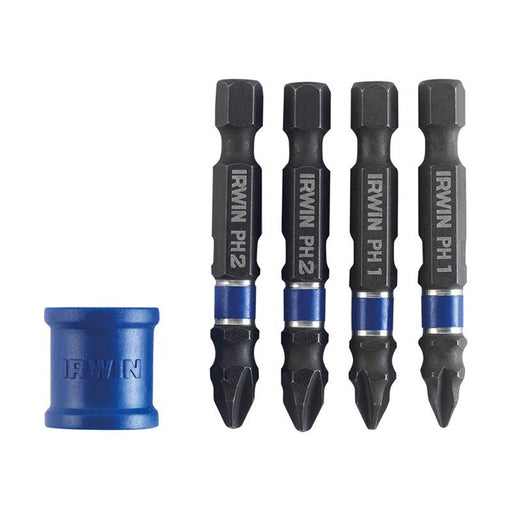 Irwin® Phillips/Pozidriv Impact Magnetic Screwdriver Bit Set, 5 Piece IRWIN® - Town Tools