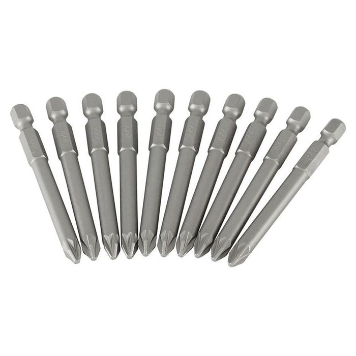 Stanley® Hand Tools Pozidriv Power Bits PZ2 x 70mm (Box 10) STANLEY® Hand Tools - Town Tools