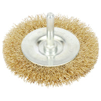 Draper Brassed Steel Crimped Wire Wheel Brush, 75mm 41429