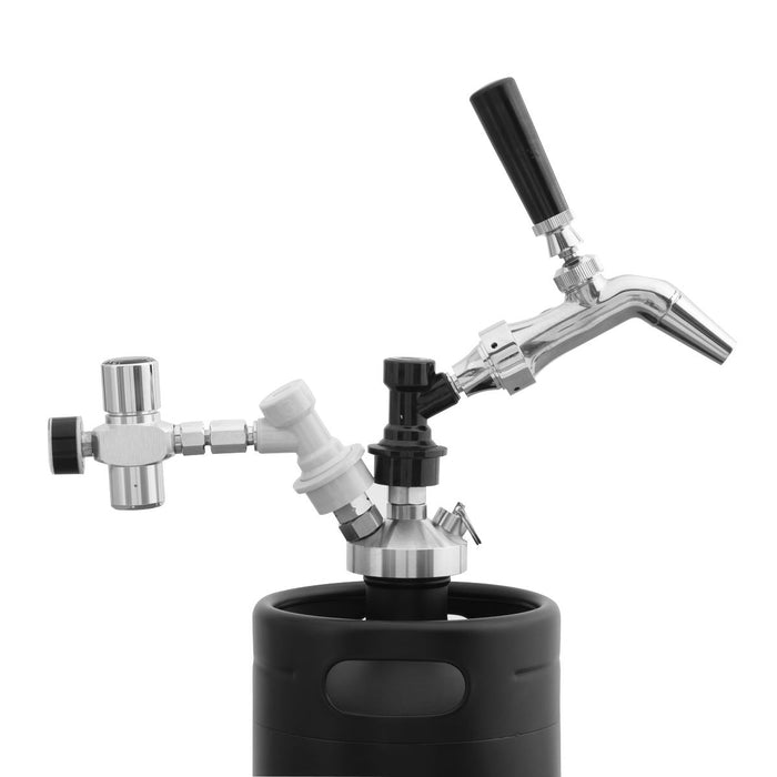 Baridi 5L Matte Black Mini Keg Growler Deluxe Style Beer Tap Baridi - Town Tools 