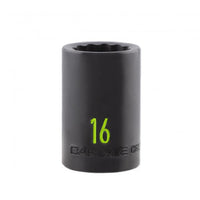 Carlyle Tools 1/2In Drive 16mm 12 Pt Impact Socket