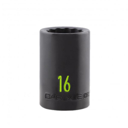 Carlyle Tools 1/2In Drive 16mm 12 Pt Impact Socket - image 1