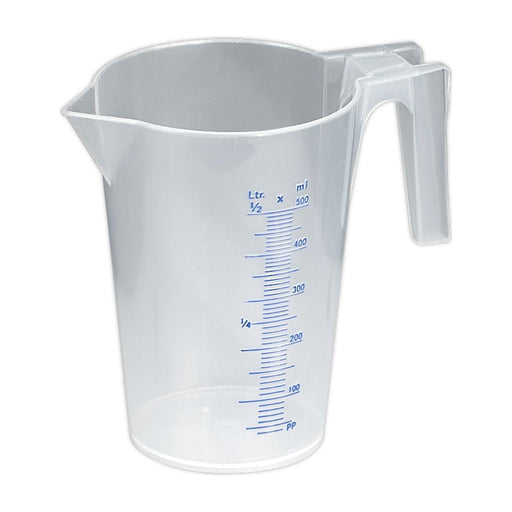 Sealey Measuring Jug Translucent 0.5L JT0500 Sealey - Town Tools 