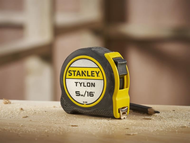 STANLEY Hand Tools Tylon Pocket Tape 5m/16ft (Width 19mm) Loose STANLEY� Hand Tools - Town Tools
