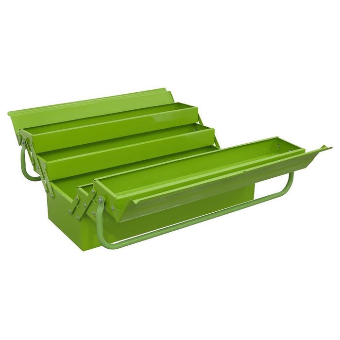 Sealey Cantilever Toolbox 4 Tray 530mm Hi-Vis Green AP521HV Sealey - Town Tools 