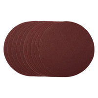 Draper Sanding Discs, 180mm, Hook & Loop, 80 Grit, (Pack of 10) 55204